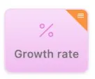 Growth rate tool button