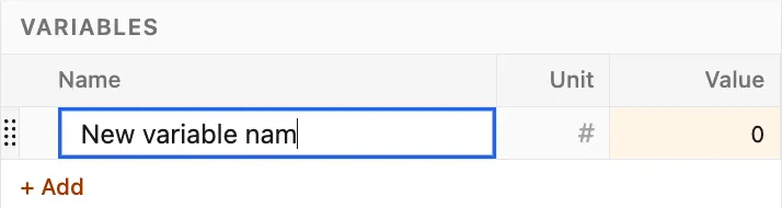 Editing a variable
